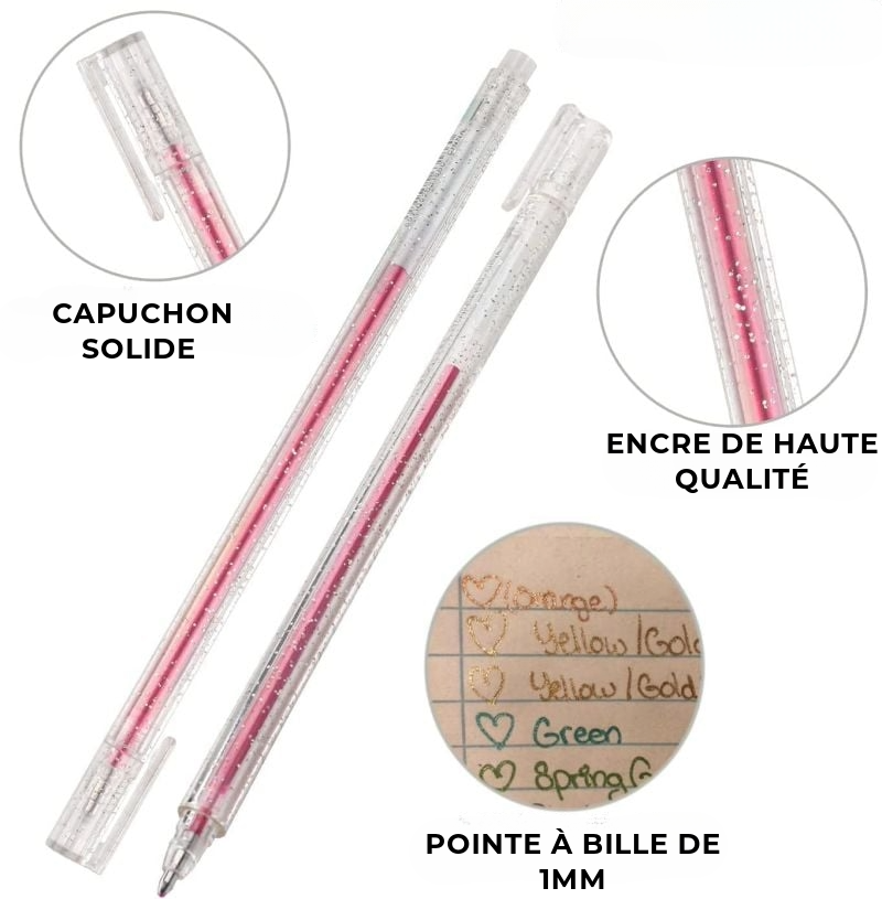 Stylos à paillettes
