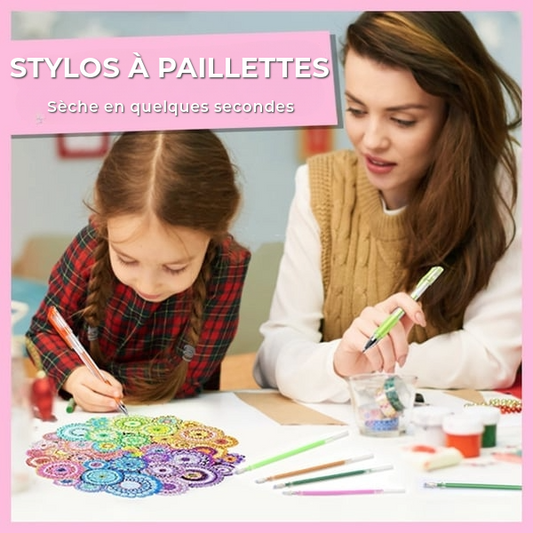 Stylos à paillettes