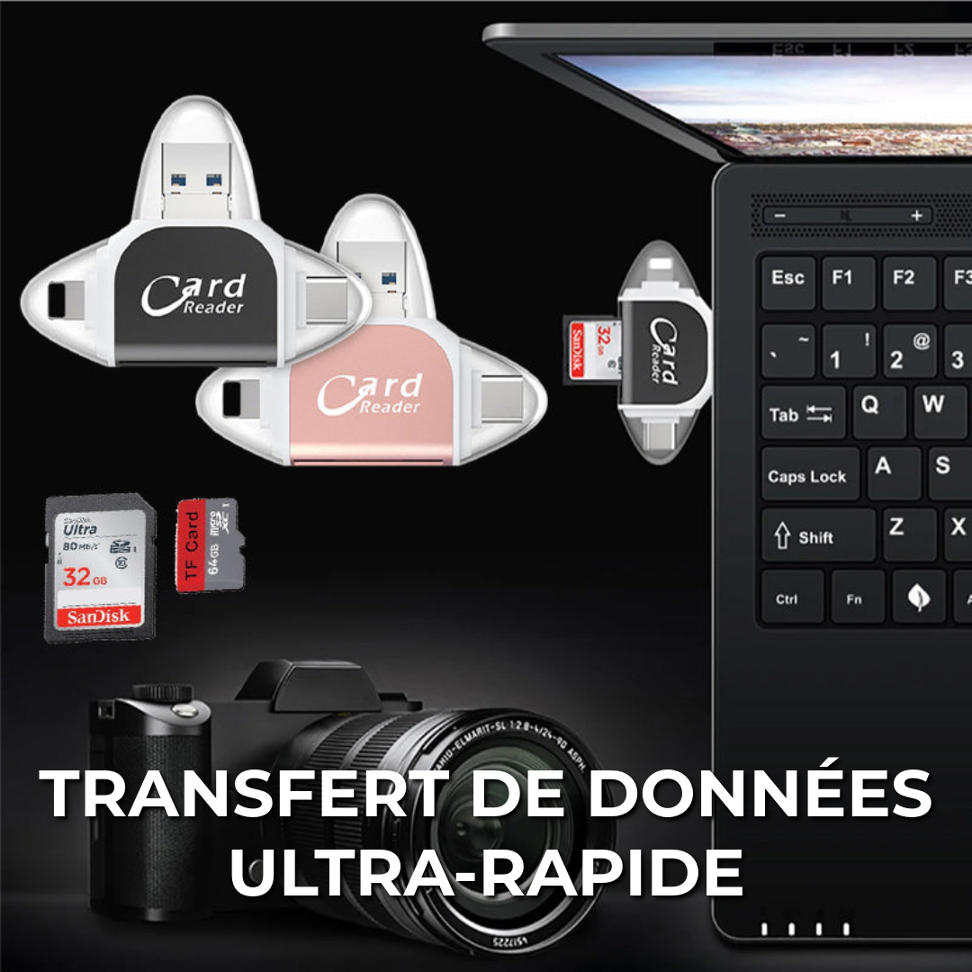 Lecteur de carte SD 4-en-1