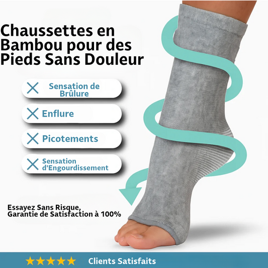 Chaussettes en bambou pour des pieds sans douleur