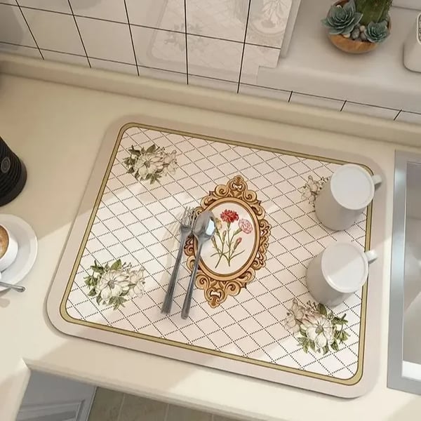 Tapis de cuisine absorbant