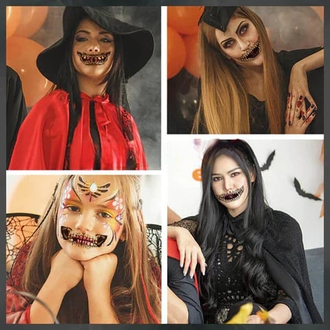 Ensemble de tatouages d'Halloween