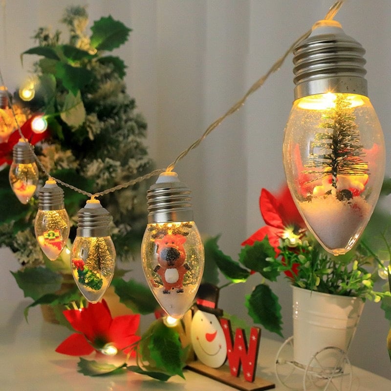 Éclairage de Noël chaleureux