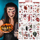 Ensemble de tatouages d'Halloween