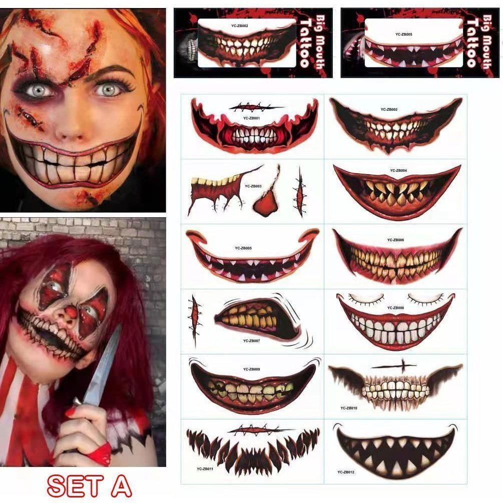 Ensemble de tatouages d'Halloween