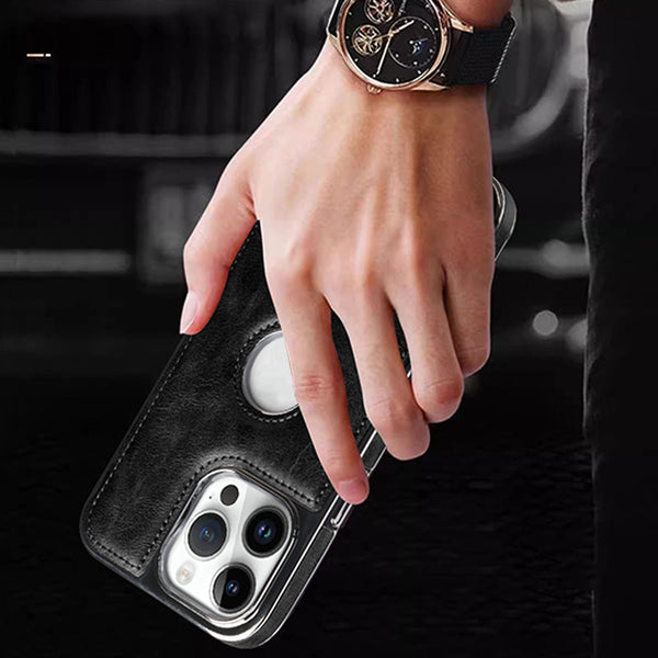 Coque iPhone en cuir de luxe