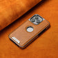 Coque iPhone en cuir de luxe
