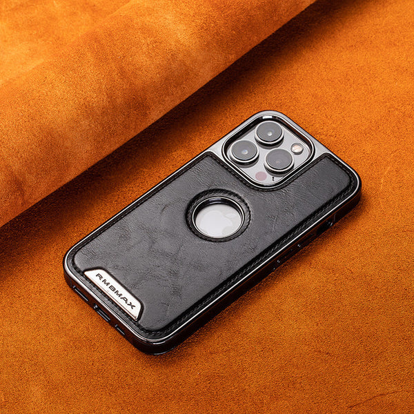 Coque iPhone en cuir de luxe