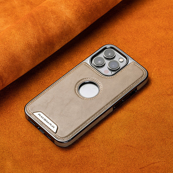 Coque iPhone en cuir de luxe