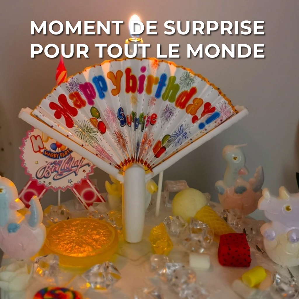 Bougie d&rsquo;anniversaire magique